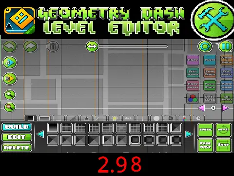 Geometry Dash Level Editor v2.98