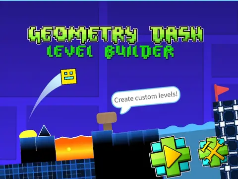 Geometry Dash Scrolling Platformer Level Builder