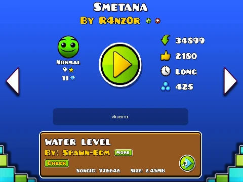 Geometry Dash Smetana Hacked