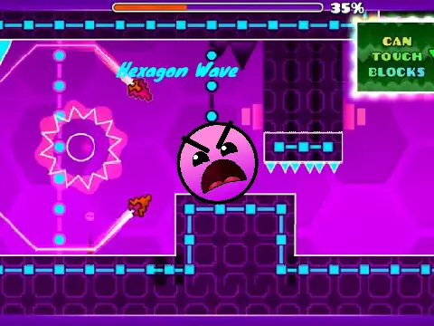 Geometry Dash Hexagon Wave