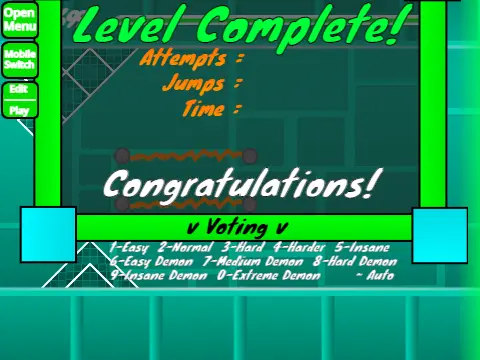 Geometry Dash Ship Challenge v