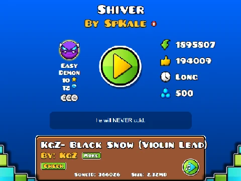 Geometry Dash Shiver