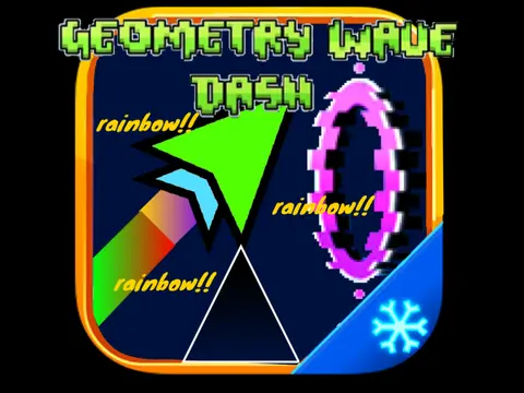 Geometry Wave Dash Rainbow