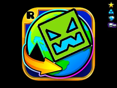 Geometry Dash World Remix Game Logo